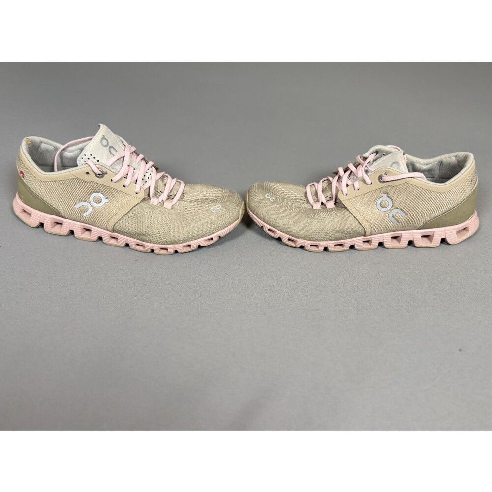 On Running Cloud Women’s Size 8 (EU 39) Tan Pink Athletic Swiss Engineering - Picture 12 of 14